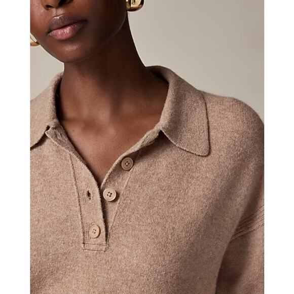 J Crew Sweater Polo XXS Green NWT Supersoft Yarn CC831 J.Crew - Picture 3 of 4